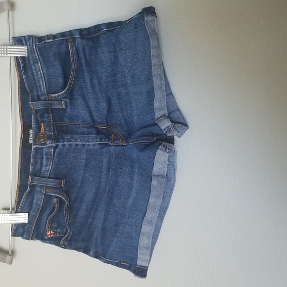 Hudson Asha cuffed Festival Indie Grunge Flirty Beachy Mid Rise shorts size 24 - Picture 2 of 11